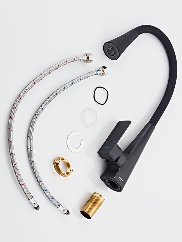 Смеситель для кухни Haiba HB73823-7 черный