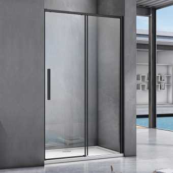 Душевая дверь в нишу Good Door Idea WTW-110-C-B 110 см, профиль черный