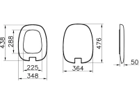 Унитаз подвесной VitrA Plural 7830B403-0075 безободковый, с микролифтом, глянцевый белый