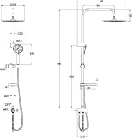 Душевая стойка Lemark LM8809C