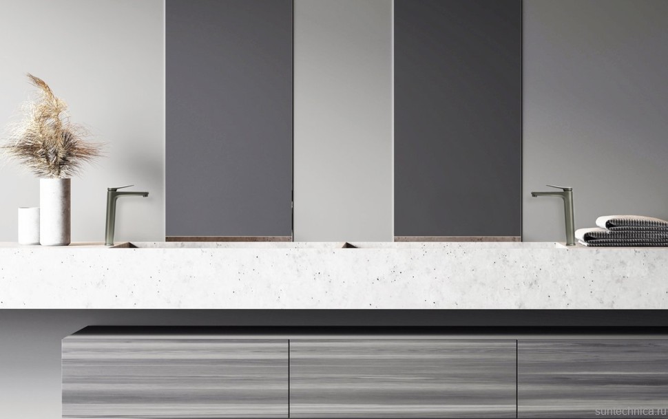Смеситель для раковины Lemark Bronx LM3709GM графит