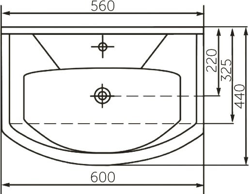 Мебель для ванной комнаты Runo Эрика 60 напольная, глянцевая белая