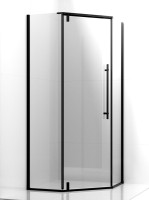 Душевой уголок Ambassador Ritz 112011202 90х90 см, профиль черный