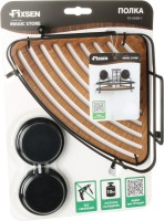 Полка Fixsen Magic 920B-1 угловая, черная