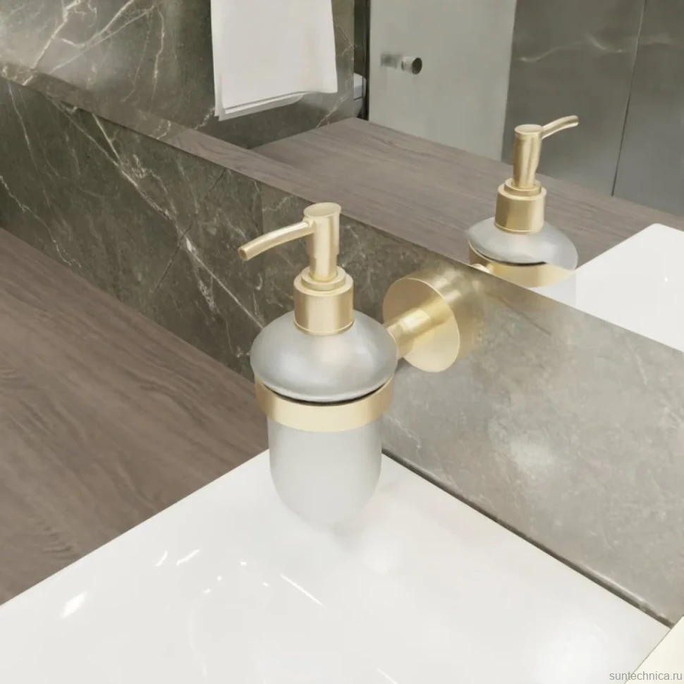 Дозатор Fixsen Comfort Gold FX-87012 золото сатин