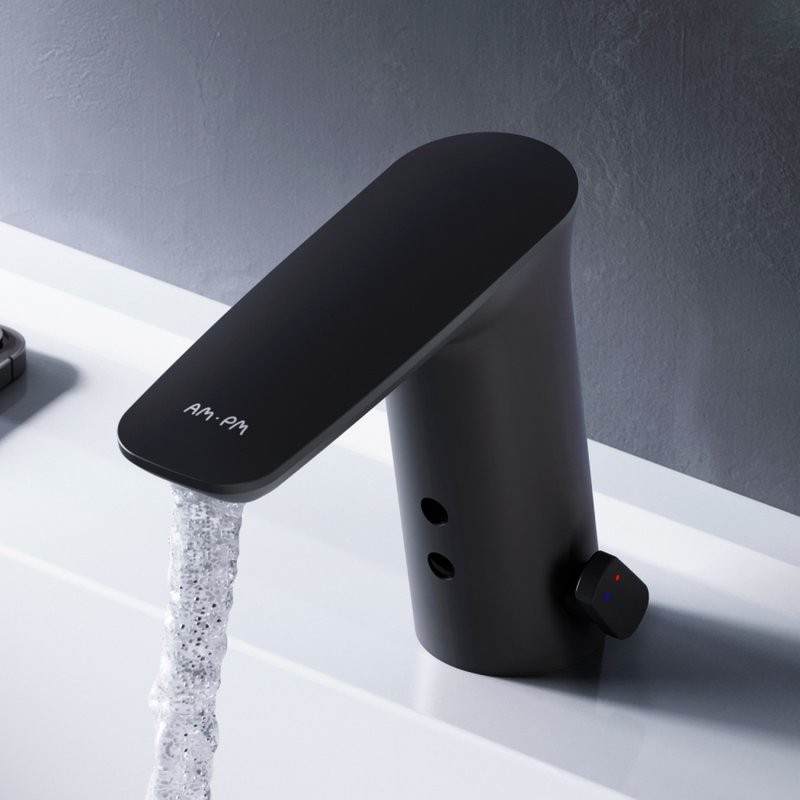 Смеситель для раковины AM.PM Inspire V2.0 F50A02322 черный, сенсорный