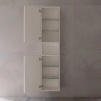 Шкаф пенал для ванной Keuco Stageline 32831 L, кашемир, с подсветкой