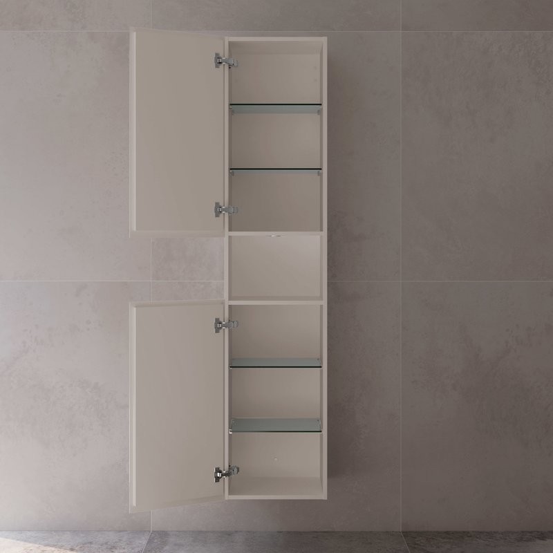 Шкаф пенал для ванной Keuco Stageline 32831 L, кашемир, с подсветкой