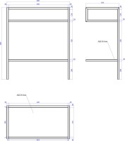 Консоль с раковиной STWORKI Эстфолл 70, черный муар 11070-KL