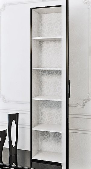 Шкаф пенал для ванной Aqwella 5 stars Империя П35 подвесной белый глянец