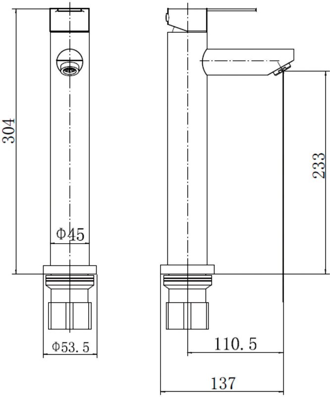 Смеситель для раковины Fashun A51201-7 черный