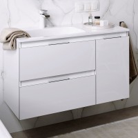 Мебель для ванной комнаты Aqwella 5 stars Accent 90 L, белая