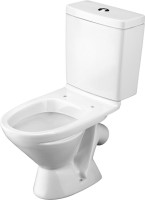 Комплект Унитаз-компакт Santek Лига 1WH302141 косой выпуск + Держатель DIWO Смоленск П16544 хром + Ершик ПК14801 хром
