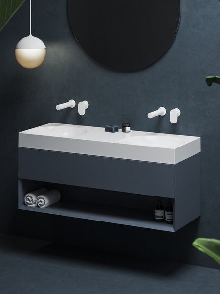 Тумба с раковиной Ravak Lite SD 120 глубоководная синяя