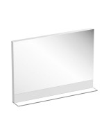 Зеркало Ravak Formy 120 глянцевое белое, с полкой
