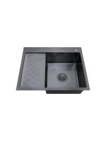 Мойка кухонная РМС MRK-6350BL-R c дозатором, графит