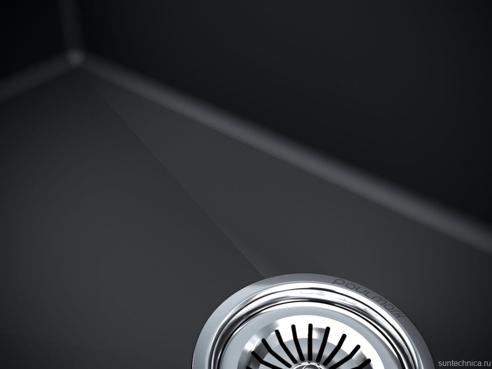 Комплект Мойка Paulmark Stepia 50 PM115051-BLM черный металлик + Измельчитель Intenso