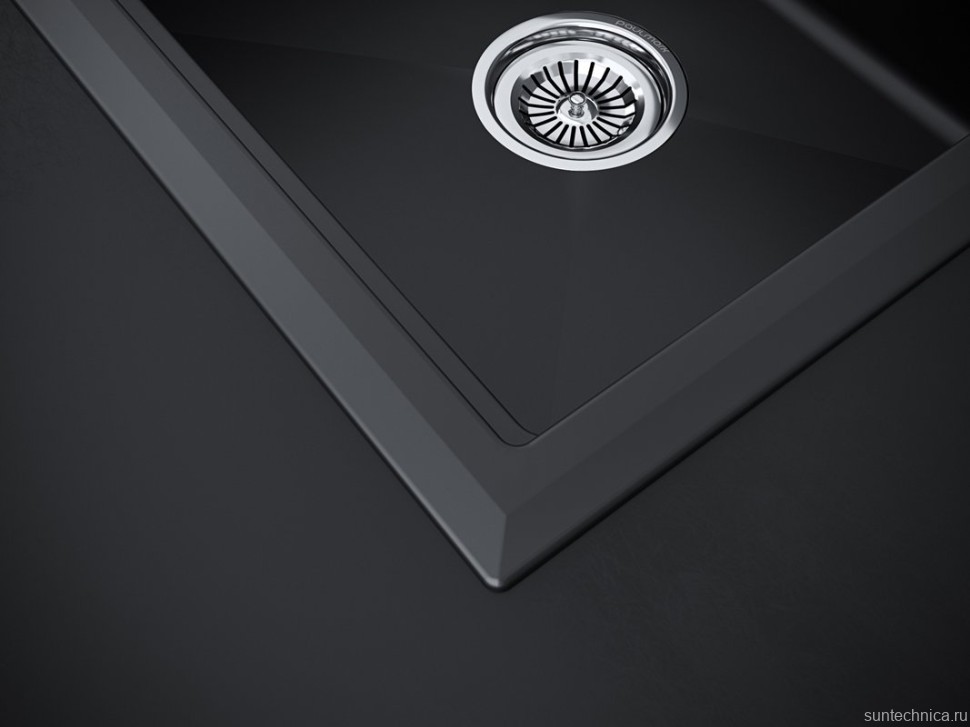 Комплект Мойка Paulmark Stepia 50 PM115051-BLM черный металлик + Измельчитель Intenso