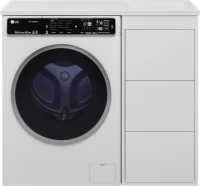 Мебель для ванной комнаты Brevita Grafit 40 R, под стиральную машину, раковина Гавана 100