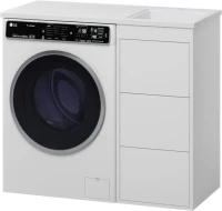 Мебель для ванной комнаты Brevita Grafit 40 R, под стиральную машину, раковина Гавана 100