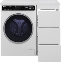 Мебель для ванной комнаты Brevita Grafit 40 R, под стиральную машину, раковина Гавана 100