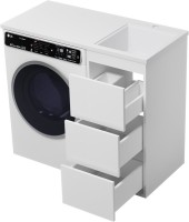 Мебель для ванной комнаты Brevita Grafit 40 R, под стиральную машину, раковина Гавана 100