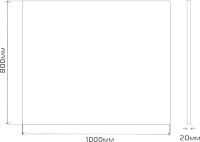 Мебель для ванной комнаты Brevita Grafit 40 R, под стиральную машину, раковина Гавана 100