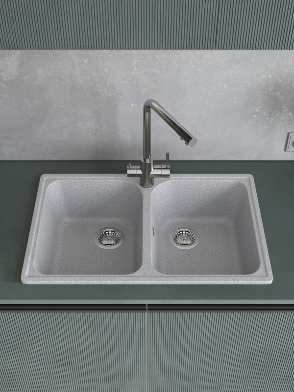 Мойка кухонная Domaci Болонья М-260-005 серая