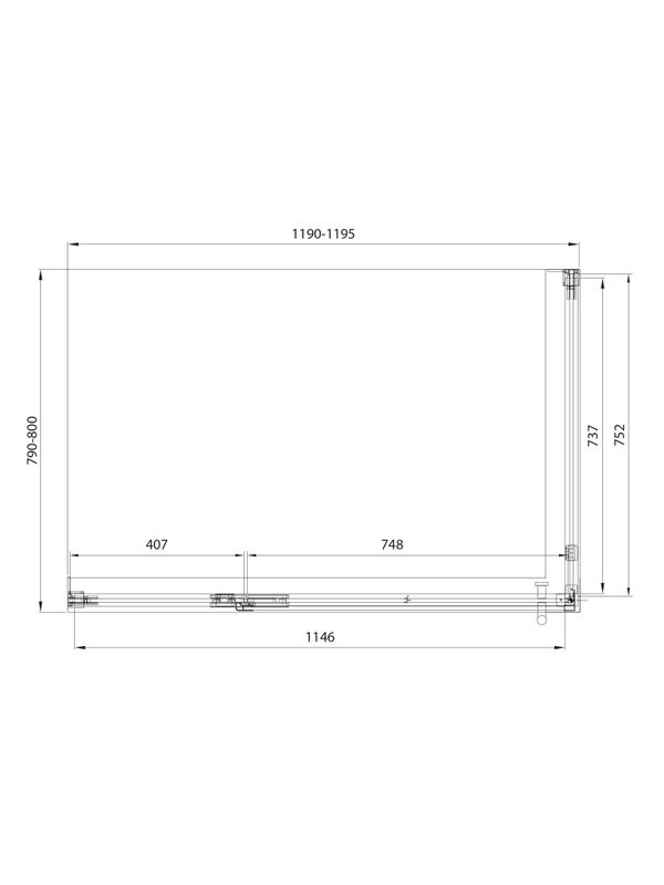 Душевой уголок Veconi Premium Alassio SP B 120х80, профиль матовый черный, стекло прозрачное