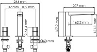 Смеситель для раковины Wasserkraft Naab 8635 хром