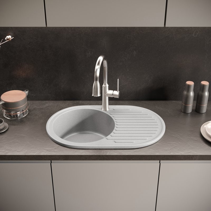 Мойка кухонная Domaci Болонья М-11-006 светло-серая