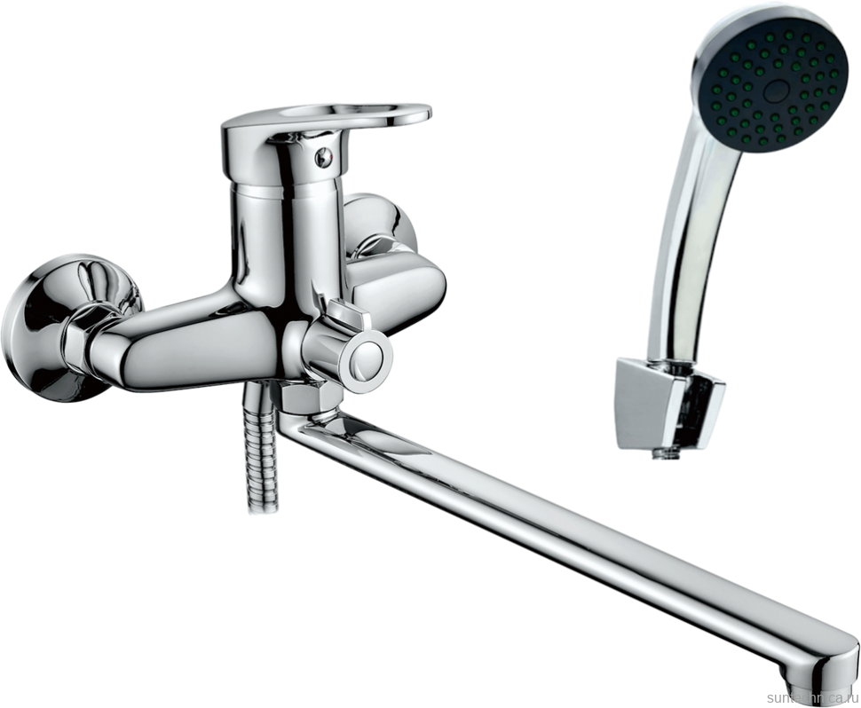 Смеситель с длинным изливом для ванны D-lin 409-8 D146409-8 хром