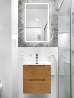 Тумба с раковиной BelBagno Etna 50 2 ящика, rovere nature