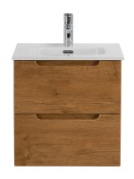 Тумба с раковиной BelBagno Etna 50 2 ящика, rovere nature