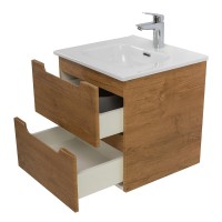 Тумба с раковиной BelBagno Etna 50 2 ящика, rovere nature