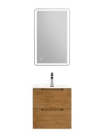 Тумба с раковиной BelBagno Etna 50 2 ящика, rovere nature