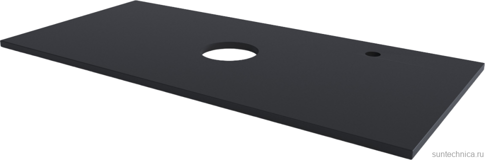 Тумба с раковиной Grossman Флай 100 со столешницей, дуб сонома, серая