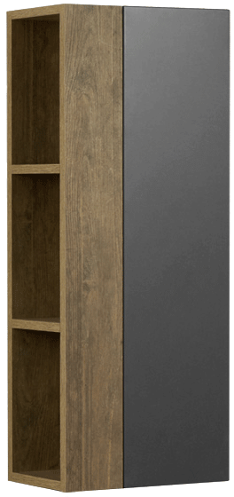 Шкаф AQUATON Терра 35х20 дуб кантри, антрацит, универсальный
