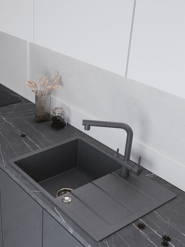 Мойка кухонная Emar Quartz EMQ-1700.Q антрацит