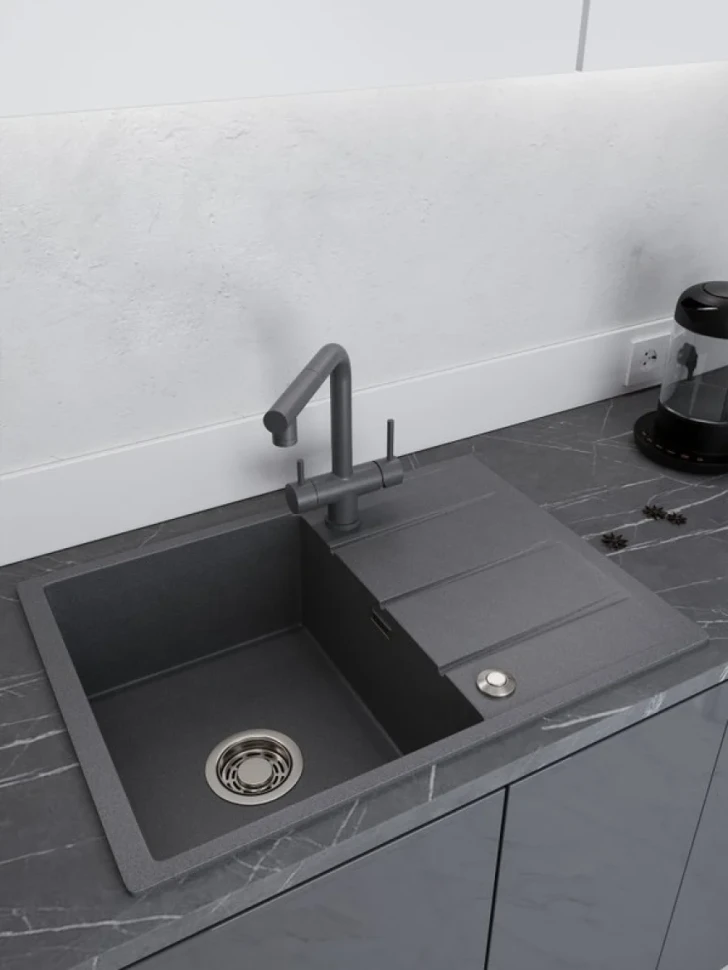 Мойка кухонная Emar Quartz EMQ-1700.Q антрацит