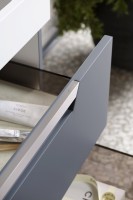 Мебель для ванной комнаты Aqwella Cube 90 серая матовая Мебель для ванной комнаты Aqwella Cube 90 серая матовая