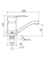 Смеситель для кухни РМС SL86 SL86-004FBS-15