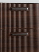 Тумба с раковиной BelBagno Due 60 ручки матовый темный никель, noce