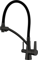 Смеситель для кухни Gappo G4398-16 с гибким изливом, черный