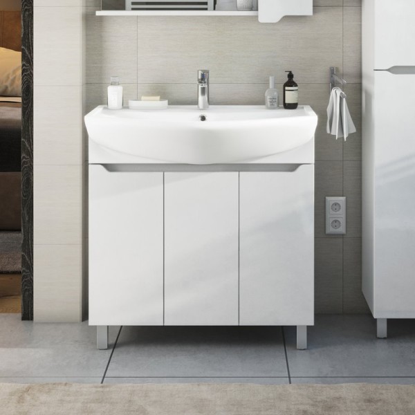 Тумба под раковину SanStar Лайн 80 белая