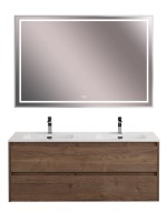 Мебель для ванной комнаты BelBagno Kraft 120 для двоих, rovere tabacco