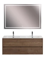 Мебель для ванной комнаты BelBagno Kraft 120 для двоих, rovere tabacco