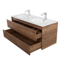 Мебель для ванной комнаты BelBagno Kraft 120 для двоих, rovere tabacco