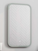 Зеркало CONTINENT Led Mini 40х70 см, сенсорное, с холодной подсветкой