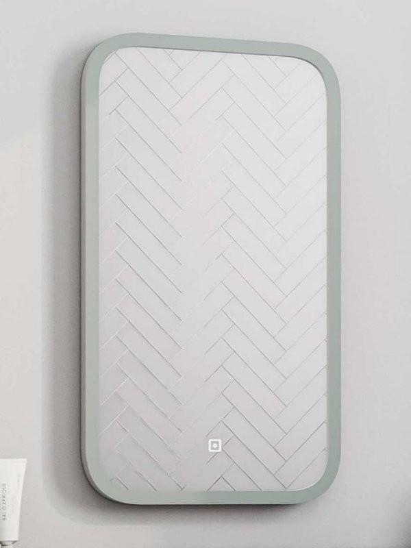 Зеркало CONTINENT Led Mini 40х70 см, сенсорное, с холодной подсветкой